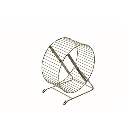 Wheel for rodents metal, crossbars, 30 cm, chrome