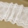 Lace elastic fabric, 190 mm × 2.7 ± 0.5 m, white color