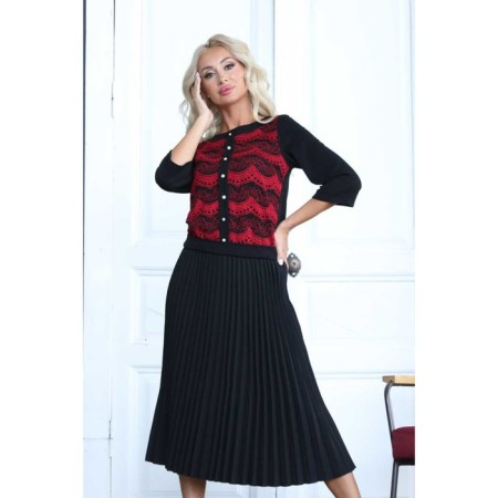 Women's dress, size 42, black color-12