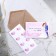 A wedding invitation in the craft envelope "Pink"