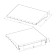 Metal shelf 400x300 mm for storing heavy cargo, wall, black