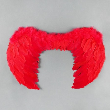 Angel wings, elastic band, 65 × 40 cm, red