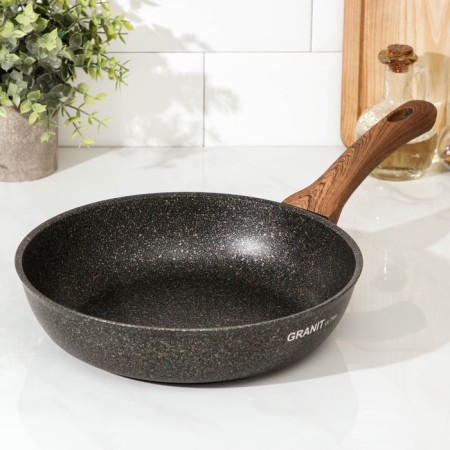 Granit Ultra Original pan, d = 26 cm, plastic handle, anti -stick coating, black color