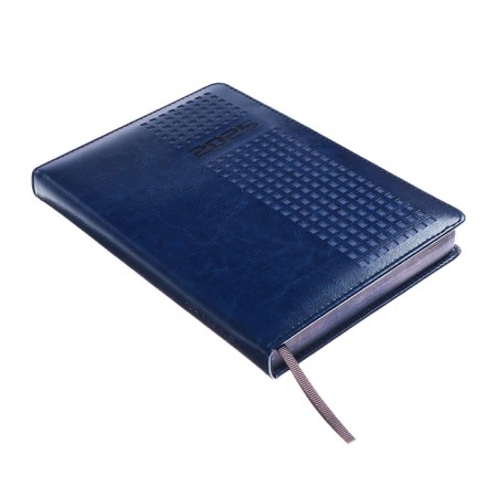 Dated 2025 diary, Escalada, A5 176 sheets, solid cover to leatzers with foam rubber, pancake embossing, perforation on the cover, block 70 g/m2, blue-3