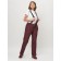 Semi -combinezone ski female, burgundy color, size 50