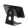 Phone stand, tilt regulator, wire connector, metal, black