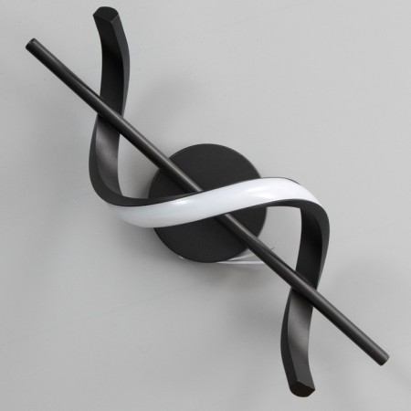 Bra "spiral" LED 16W 6000k black 12x40 cm-3