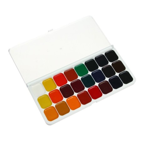 Watercolor "Ray" de luxe, 24 colors, without brush-4