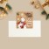 Postcard "Happy New Year", White Bear, 7 x 7 cm