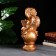 Figure "Angel with a basket" bronze 19x20x42cm