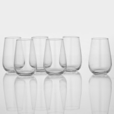 Set of high glass glasses 