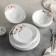 Service table shares "Flower melody", 18 objects: 6 plates, d = 15/17.5/23/cm, glass ceramics