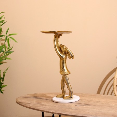Bunny dish aluminum 24x38x48 cm-3