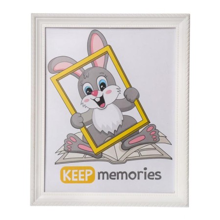 Photo frame plastic L-1 20x25 cm, white-5