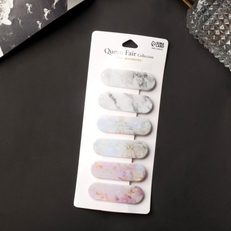 Invisibility for Herty hair (set 6 pcs) grace marble, 5.5 cm-2