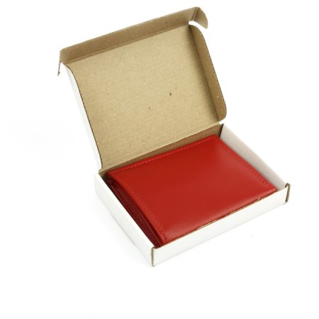 P905 Wallet on the button, map for maps (8)/coins/bill, color scarlet orphea 11x9x2.5cm-5