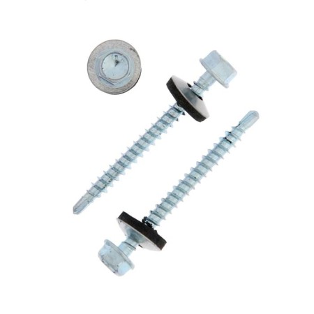 Self -tapping screws Krep roofing tundra with a drill 4.8x50 mm, zinc, 40 pcs.