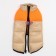 Lightning dog jacket, size 16 (DS 36 cm, OG 46 cm, Osh 35 cm), beige with orange