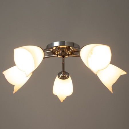 Six 5x15W E27 chandelier 52x52x15cm Bayerlux-1