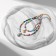 Bracelet on the leg "shells" two rows, color, 23.3 cm