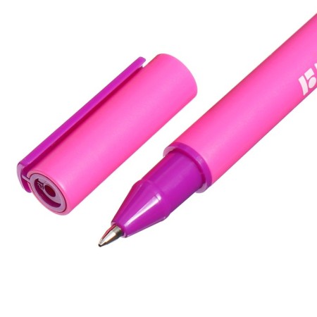 Gel pen 0.5 mm Berlingo Color Stick, black rod, MIX case-6