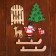 Decor "Snowman with a deer on a sleigh"
