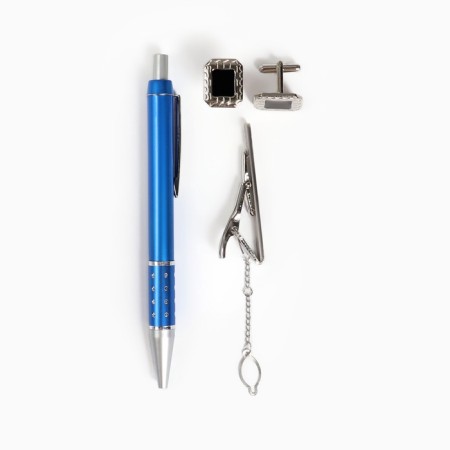 Gift set 3v1 (pen, hairpin for a tie, cufflink)-2