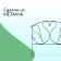 Decorative fence, 69 × 410 cm, 5 sections, with plugs, metal, green, "swan"
