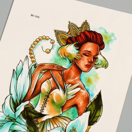 Tattoo on the body color "Princess Lilius" 26.1x14.6 cm-3