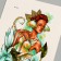 Tattoo on the body color "Princess Lilius" 26.1x14.6 cm