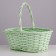 Wicker basket, willow, 30x21x12x25 cm, light salut