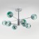 ASCOT chandelier, 8x60W E27, chromium color