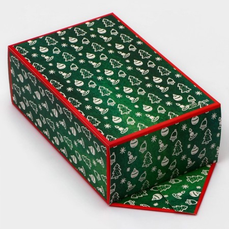 New Year. Gift box - New Year's Folding Candy "Christmas tree", 14 x 22 x 8 cm.-1