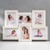 Photo frame in 6 photos 10x15 5n white (plastic screen)