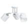 Iris chandelier 3he27 40W Belo-chromium 50x50x27 cm Bayerlux