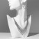 Set 2 objects: earrings, necklace "ice", 6 rows, white color in silver, 34 cm
