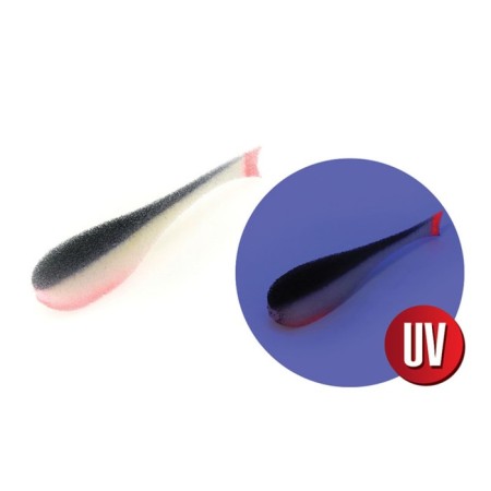 Yaman foam fish with silicone insert, 105 mm, color 18 UV, 5 pcs.