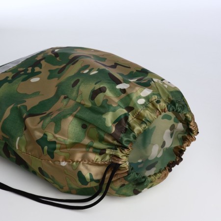 A bag for shoes on a lace, "ZFTS", a reflective strip, camouflage color-2