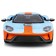 Racing machine BBURAGO 2019 Ford GT Heritage Edition, Die-Cast, 1:32, Orange-blue color