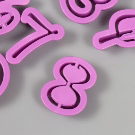 Catter for polymer clay "Number" set 10 pcs-2