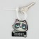 Acrylic key a keychain “Do not care” 15 x 6 cm
