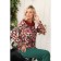 Female blouse, size 44, burgundy color