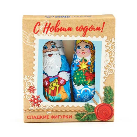 Cocoa cocoa figures from glaze in the box "Postcard"-2