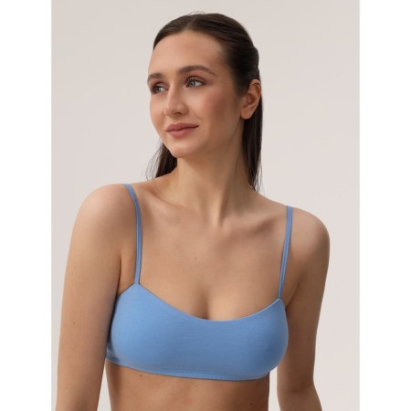 Female top on thin adjustable straps Mirey, size 50, blue color-1