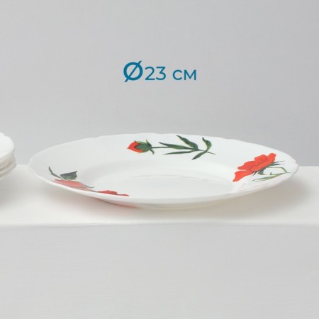 Service table "velvet rose", 37 items, glass ceramic-20