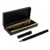 Gift feathers in the leatherette case, black body with gold