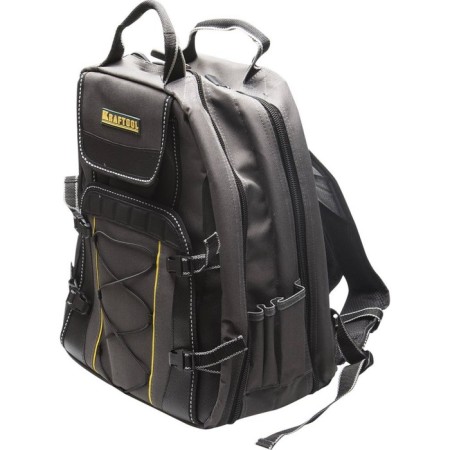 Kraftool 38745 tool backpack, 2 interior compartments, 49 pockets