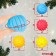 Gift set of developing tactile balls "Gift", 4 pcs., New Year's packaging, crumb I