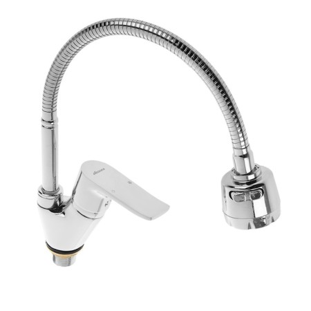 Accoona A84812 kitchen mixer, single -leaf, flexible spout, silumin, chrome