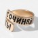 Ring with the inscription "Compose dreams", the color of gold, dimensionless